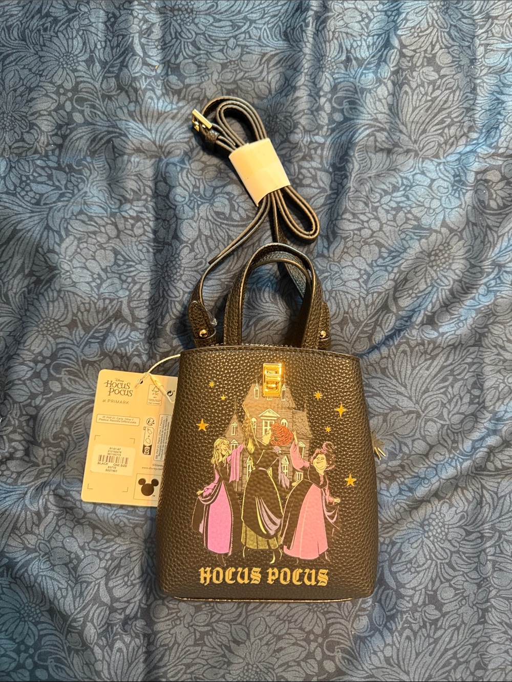 Hocus Pocus Black Mini Tote with Strap - Picture 2 of 3